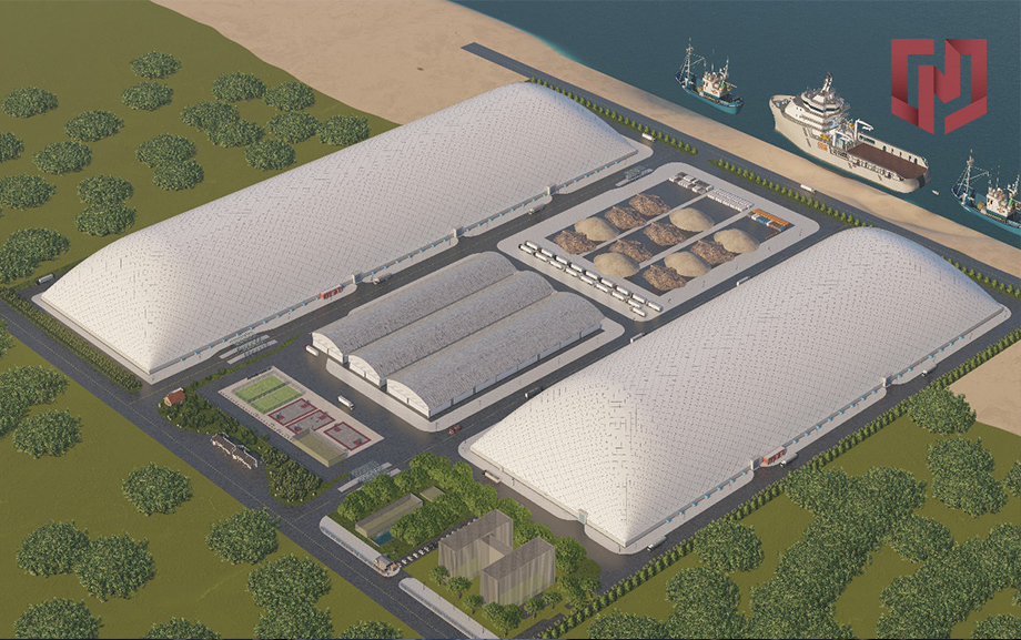 河钢云商智慧物流项目封闭气膜车间