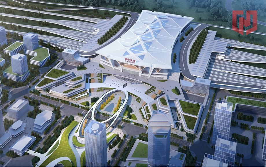 西 安 东 站 站 前 西 广 场 综 合 枢 纽 工 程